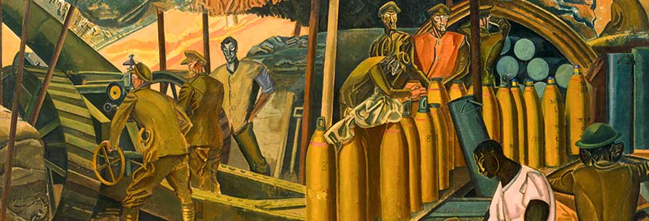 A Canadian Gun Pit by Wyndham Lewis